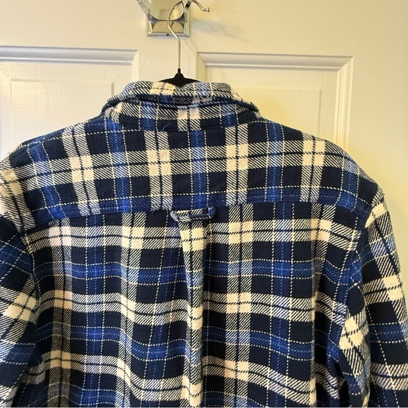 Orvis Navy and Cream Plaid Shirt - Picture 8 of 11